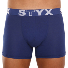  Férfi boxeralsó Styx hosszú sportos gumipánt sötétkék (U968) L férfi alsó