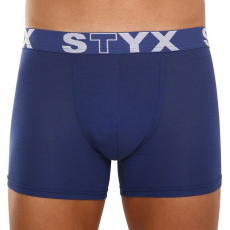  Férfi boxeralsó Styx hosszú sportos gumipánt sötétkék (U968) M