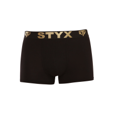Férfi boxeralsó Styx / KTV sportos gumipánt fekete - fekete gumi (GTC960) XXL férfi alsó
