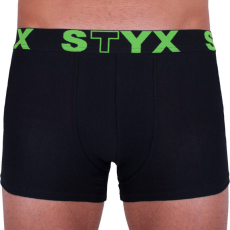  Férfi boxeralsó Styx sportos gumipánt nagyméretű fekete (R962) 3XL
