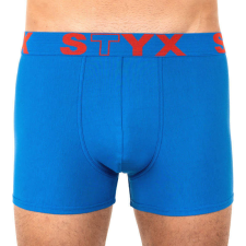 Férfi boxeralsó Styx sportos gumipánt nagyméretű kék (R967) 5XL férfi alsó
