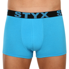  Férfi boxeralsó Styx sportos gumipánt nagyméretű világoskék (R1169) 4XL