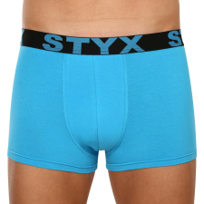 Férfi boxeralsó Styx sportos gumipánt nagyméretű világoskék (R1169) 5XL férfi alsó