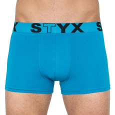  Férfi boxeralsó Styx sportos gumipánt nagyméretű világoskék (R969) 4XL