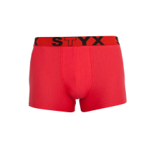 Férfi boxeralsó Styx sportos gumipánt piros (G1064) S férfi alsó
