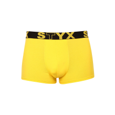  Férfi boxeralsó Styx sportos gumipánt sárga (G1068) XL férfi alsó