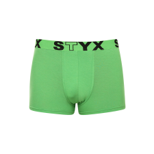 Férfi boxeralsó Styx sportos gumipánt zöld (G1069) XL férfi alsó