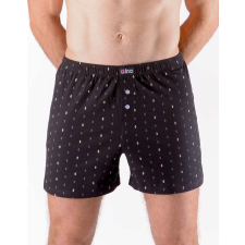  Férfi klasszikus boxeralsó Gino túlméretezett fekete (75207-MxCLBY) 3XL férfi alsó