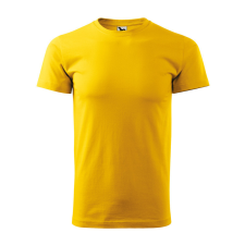 Férfi környakas póló, sárga, 160 g/m² (12904) munkaruha