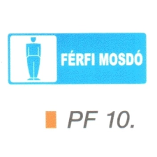  Férfi mosdó PF10 információs címke