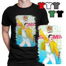 FÉRFI PÓLÓ MINTÁK - QUEEN FREDDIE MERCURY ROCK METAL ZENE - M