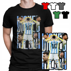  Férfi póló póló - Lionel Messi a focista - XL