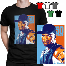FÉRFI PÓLÓ PÓLÓ MINTÁK A VÁLASZTÁSOD - 50CENT RAPPER HIP HOP - XL férfi póló