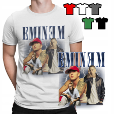FÉRFI PÓLÓ PÓLÓ MINTÁK A VÁLASZTÁSOD - EMINEM RAPPER HIP HOP - XXXL 3XL férfi póló