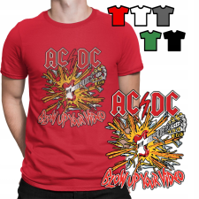 FÉRFI PÓLÓ PÓLÓ MINTÁK A VÁLASZTÁSOD SZERINT - ACDC ROCK METAL ZENE - S férfi póló