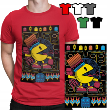 FÉRFI PÓLÓ PÓLÓ MINTÁK KIVÁLASZTÁSA - PACMAN JÁTÉKOK PAC MAN ÜNNEPI AJÁNDÉK - XL férfi póló