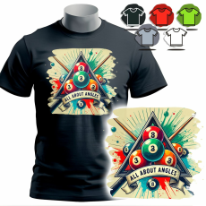  FÉRFI PÓLÓ PÓLÓ MINTÁS PÓLÓ - BILIÁRD - 3XL