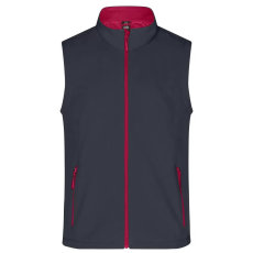  Férfi softshell mellény ALTISPORT NoPrint NP/ALM8211NJ VASSZÜRKE/PIROS méret: M