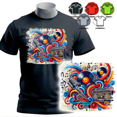  FÉRFI T-SHIRT T MINTÁK A VÁLASZTÁSOD SZERINT - ZENE - L