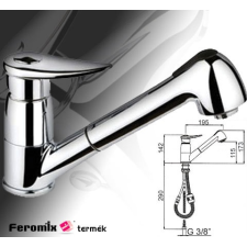 Feromix Deante Cubic szögletes zuhanykabin 90 cm kád, zuhanykabin
