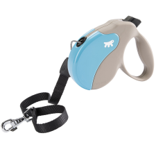  Ferplast Amigo Tape Mini automata póráz Blue Beige (75702018) nyakörv, póráz, hám kutyáknak