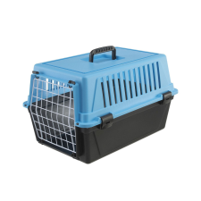 Ferplast Atlas 20 EL BLUE Professional fém ajtóval - masszív kivitel kék (73008199) szállítóbox, fekhely kutyáknak