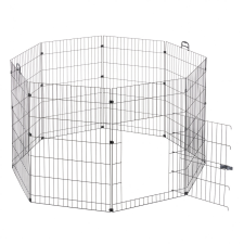 Ferplast Freerun Large Nero Training kisállat karám, kennel 140x140x91,5cm (57045917ZP) szállítóbox, fekhely kutyáknak