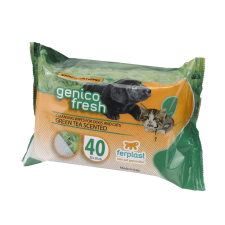  Ferplast Genico Fresh higenico törlőkendő - Green Tea - tisztít, fertőtlenít 40db (85312600) élősködő elleni készítmény kutyáknak