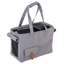 Ferplast Jetset Borsa Grey Premium szállító táska 40x20x30cm (85747499) szállítóbox, fekhely kutyáknak