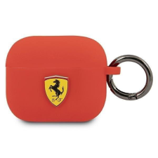 Ferrari Airpods 3 piros szilikon tok akasztóval fülhallgató, fejhallgató tok