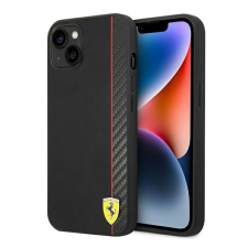 Ferrari Carbon Apple iPhone 14 Plus karbon hátlap tok, fekete tok és táska
