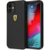 Ferrari CG MOBILE FERRARI ON TRACK REAL szilikon telefonvédő (műanyag hátlap, karbon minta) FEKETE Apple iPhone 12 mini (FERCAHCP12SBK) (111482)