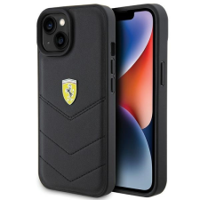 Ferrari FEHCP15SRDUK iPhone 15 6.1" fekete keménytok steppelt fém logóval tok és táska