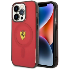 Ferrari FEHMP14XURKR iPhone 14 Pro Max 6.7" piros keménytok áttetsző Magsafe tok és táska