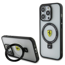 Ferrari FEHMP15LUSCAH iPhone 15 Pro 6.1&quot; átlátszó keménytok gyűrűs állvány 2023 Collection MagSafe tok és táska