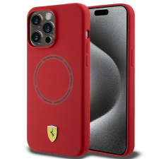 Ferrari FEHMP15XSBAR iPhone 15 Pro Max 6.7&quot; piros keménytok gyűrűs állvány MagSafe tok és táska