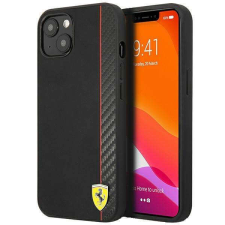 Ferrari FESAXHCP13SBK iPhone 13 mini 5,4" fekete On Track csíkos keménytok tok és táska