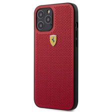 Ferrari FESPEHCP12LRE iPhone 12 Pro Max 6,7&quot; piros On Track perforált keménytok tok és táska