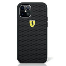 Ferrari FESPEHCP12MBK iPhone 12 Pro / iPhone 12 fekete kemény tok On Track Perforált telefontok tok és táska