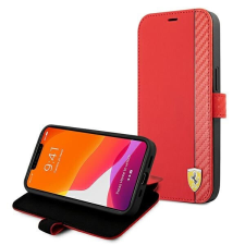 Ferrari iPhone 13 Pro Max Könyvtok - On Track Carbon tok és táska