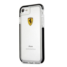  Ferrari iPhone 7 átlátszó/fekete fényes tok tok és táska