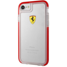 Ferrari iPhone 7 tok átlátszó-piros (FEGLHCP7RE) tok és táska