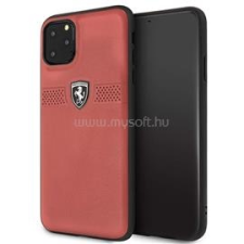 Ferrari Off Track iPhone 11 Pro Max piros szemcsés bőrtok (FEOBAHCN65RE) tok és táska