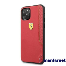 Ferrari On Track IP 11 Pro Max piros puha PU gumitok tok és táska