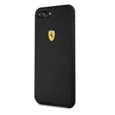 Ferrari SF iPhone 8 Plus fekete szilikon hátlap (FESSIHCI8LBK) tok és táska
