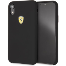 Ferrari Szilikon SF tok pajzs logóval iPhone XR fekete tok és táska