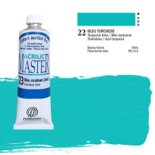 Ferrario Master akrilfesték, 60 ml - 22, turquoise blue akrilfesték