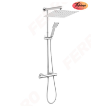 Ferro Ferro Trevi Square zuhanyrendszer, termosztátos csapteleppel, NP75SQ-TRV7U csaptelep