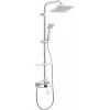 Ferro NP74-BAQ7U Algeo Square komplett Zuhanyrendszer Fej- és Kézizuhannyal Csapteleppel (K5NP74-BAQ7U)