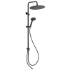 Ferro Wizard Pro Black - Csúszórudas zuhanyszett fejzuhannyal NP47-BL (NP47-BL)